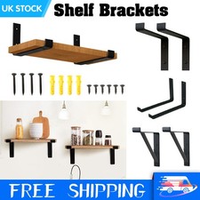 2/4/6x Wrought Iron Wall Shelf