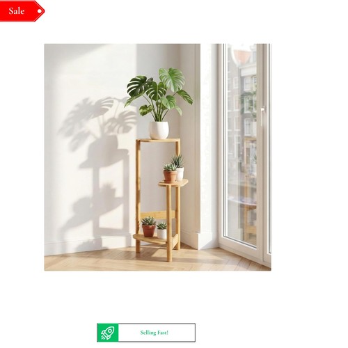 Tier bamboo plant stand - tier,